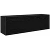 Image de vidaXL - Badkamerwandkast - 100x25x30 - cm - bewerkt - hout - zwart