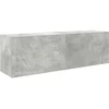 Image de vidaXL - Badkamerwandkast - 100x25x30 - cm - bewerkt - hout - betongrijs