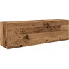 Image de vidaXL - Badkamerwandkast - 100x25x30 - cm - bewerkt - hout - oud - houtkleurig