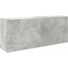 Image de vidaXL - Badkamerwandkast - 100x25x40 - cm - bewerkt - hout - betongrijs