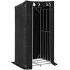 Image de vidaXL - Haardhoutrek - met - regenhoes - 100x80x200 - cm - gegalvaniseerd - staal