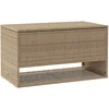 Image de vidaXL - Opbergbox - voor - buiten - 100x55x55,5 - cm - poly - rattan - beige