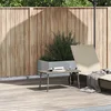 Image de vidaXL - Tuin - salontafel - rechthoekig - 80x40x37 - cm - poly - rattan - grijs