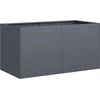 Image de vidaXL - Plantenbak - 80x40x40 - cm - koudgewalst - staal - antracietkleurig