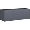 Image de vidaXL - Plantenbak - Antraciet - 120x40x40 - cm - Koudgewalst - Staal