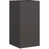 Image de vidaXL - Plantenbak - 40x40x80 - cm - koudgewalst - staal - zwart