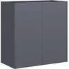 Image de vidaXL - Plantenbak - 80x40x80 - cm - koudgewalst - staal - antracietkleurig