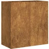Image de vidaXL - Plantenbak - roestig - 80x40x80 - cm - weervast - staal