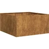 Image de vidaXL - Plantenbak - roestig - 80x80x40 - cm - weervast - staal