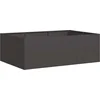 Image de vidaXL - Plantenbak - 120x80x40 - cm - staal - zwart