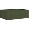 Image de vidaXL - Plantenbak - 120x80x40 - cm - staal - olijfgroen