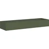 Image de vidaXL - Plantenbak - 280x80x40 - cm - staal - olijfgroen