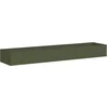 Image de vidaXL - Plantenbak - 360x80x40 - cm - staal - olijfgroen