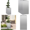 Image de vidaXL - Plantenbak - 40x80x80 - cm - gegalvaniseerd - staal