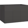 Image de vidaXL - Plantenbak - 120x80x80 - cm - staal - zwart
