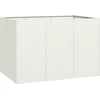 Image de vidaXL - Plantenbak - 120x80x80 - cm - staal - wit