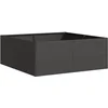 Image de vidaXL - Plantenbak - 80x80x30 - cm - staal - zwart