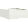 Image de vidaXL - Plantenbak - 80x80x30 - cm - staal - wit
