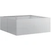 Image de vidaXL - Plantenbak - 80x80x30 - cm - gegalvaniseerd - staal
