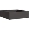 Image de vidaXL - Plantenbak - 100x100x30 - cm - staal - zwart