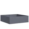 Image de vidaXL - Plantenbak - 100x100x30 - cm - staal - antracietkleurig