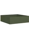 Image de vidaXL - Plantenbak - 100x100x30 - cm - staal - olijfgroen