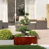 Image de vidaXL - Plantenbak - roestig - 100x100x40 - cm - weervast - staal
