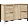 Image de vidaXL - Wastafelkast - met - lades - 90x34,5x60 - cm - sonoma - eikenkleurig