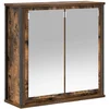 Image de vidaXL - Badkamerwandkast - met - spiegel - 60x21x60 - cm - gerookt - eiken