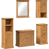Image de vidaXL - Badkamermeubel - Set - VIGO - 5 - st - Honing - bruin - 37 - x - 34 - x - 110 - cm