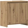 Image de vidaXL - Wastafelkast - 60x33x60 - cm - bewerkt - hout - artisanaal - eikenkleurig