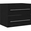 Image de vidaXL - Wastafelkast - 60x38,5x48 - cm - spaanplaat - zwart - eikenkleurig