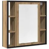 Image de vidaXL - Badkamerspiegelkast - 60x16x60 - cm - spaanplaat - ambachtelijk