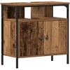 Image de vidaXL - Wastafelmeubel - 60x30x60 - cm - spaanplaat - oud - hout