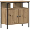 Image de vidaXL - Wastafelkast - 60x30x60 - cm - spaanplaat - ambachtelijk - eikenkleurig