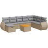 Image de vidaXL - 9-delige - Loungeset - met - kussens - poly - rattan - beige