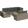 Image de vidaXL - 11-delige - Loungeset - met - kussens - poly - rattan - grijs