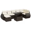 Image de vidaXL - 8-delige - Loungeset - met - kussens - poly - rattan - bruin