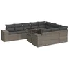 Image de vidaXL - 11-delige - Loungeset - met - kussens - poly - rattan - grijs