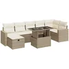 Image de vidaXL - 8-delige - Loungeset - met - kussens - poly - rattan - beige