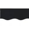 Image de vidaXL - Zijde - van - het - zonnescherm - Zwart - 580 - x - 20 - cm - Canvas