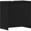 Image de vidaXL - Badkamerkast - 60x33x60 - cm - spaanplaat - zwart - eikenkleurig
