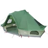 Image de vidaXL - Tipi - Tent - met - dak - met - opslag - Groen - 466 - x - 310 - x - 240 - cm - taft