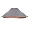 Image de vidaXL - Tipi - Tent - met - dak - Grijs - en - Oranje - 660 - x - 456 - x - 200 - cm - taft
