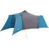 Image de vidaXL - Tipi - Tent - met - dak - Blauw - en - Grijs - 492 - x - 492 - x - 275 - cm - Stof