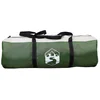 Image de vidaXL - Huisje - Tent - met - dak - met - opslag - Groen - 370 - x - 230 - x - 185 - cm - taft