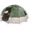 Image de vidaXL - Camping - Tent - met - dak - Groen - 475 - x - 475 - x - 235 - cm - Polyester
