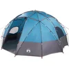 Image de vidaXL - Koepeltent - met - dak - met - opslag - Blauw - 475 - x - 475 - x - 235 - cm - taft
