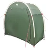 Image de vidaXL - Fietstent - met - dak - met - opslag - Groen - 210 - x - 90 - x - 174 - cm