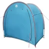 Image de vidaXL - Fietstent - met - dak - met - opslag - Blauw - 210 - x - 90 - x - 174 - cm